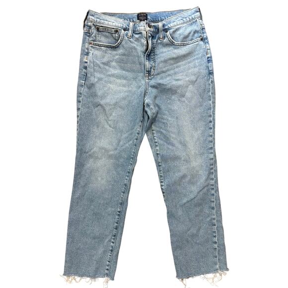 NWT J.Crew Essential Straight Jean In All Day Stretch Marin Wash Size 30 - Picture 3 of 8